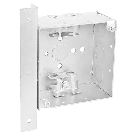 Southwire Electrical Box, 30.3 cu in, Square Box Type, 4 Gangs, Steel, Square Shape 52171-ABBX